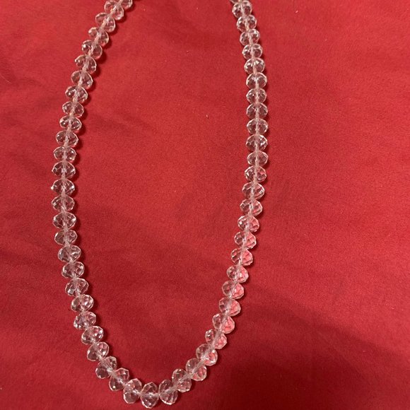 Ardene Jewelry Accessory Clear Crystal Bead Necklace - Picture 2 of 2